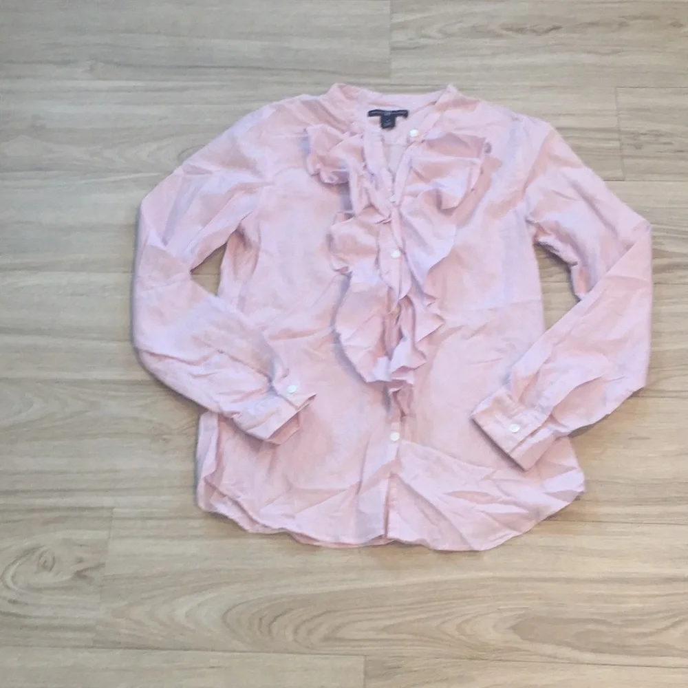 Gap Button Down Ruffle Top - Picture 2 of 7
